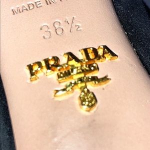 Prada Black Suede Button Mary Jane Pumps